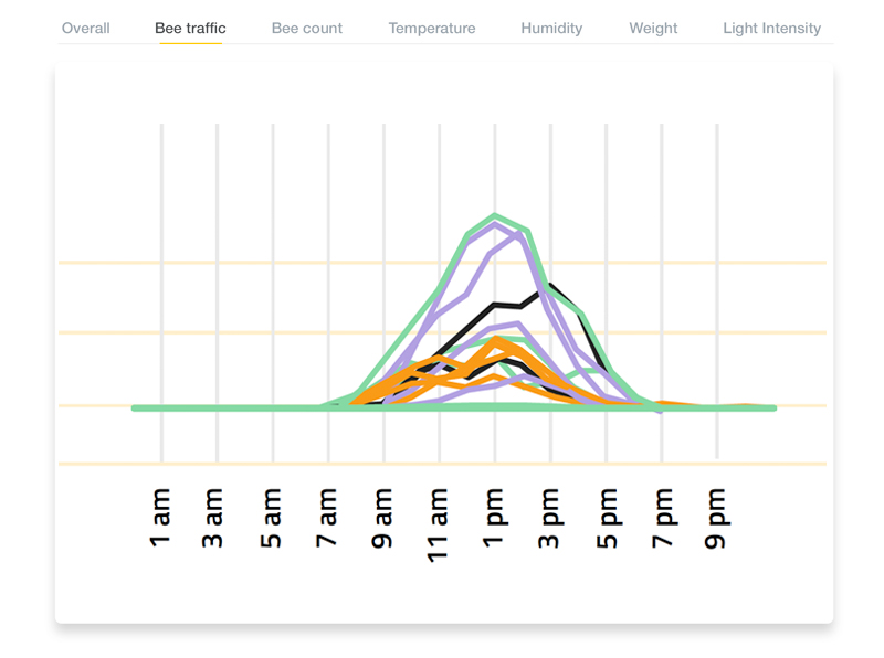 Track bee activities